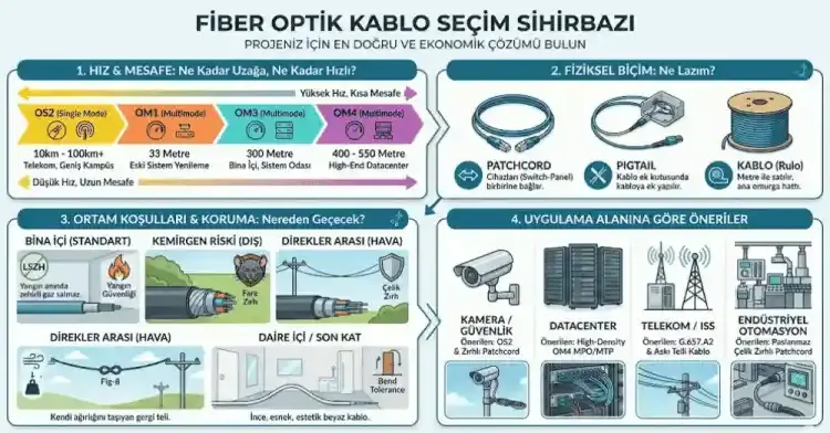 Fiber Kablo Secim Sihirbazı
